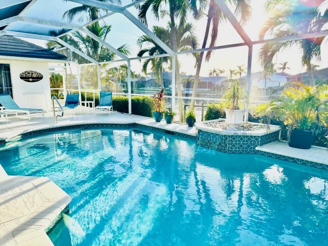 Free Heatedpool On Sailboataccesscanal Boat Lift Vila Cape Coral Exterior foto